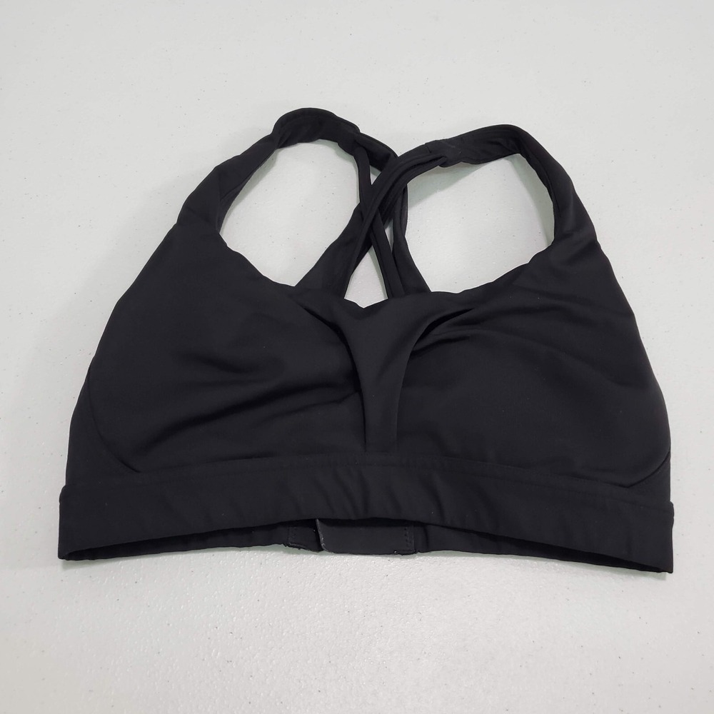 Lululemon Women Sports Bra 4 C D Black‎ Stash It All Crossback Wireless